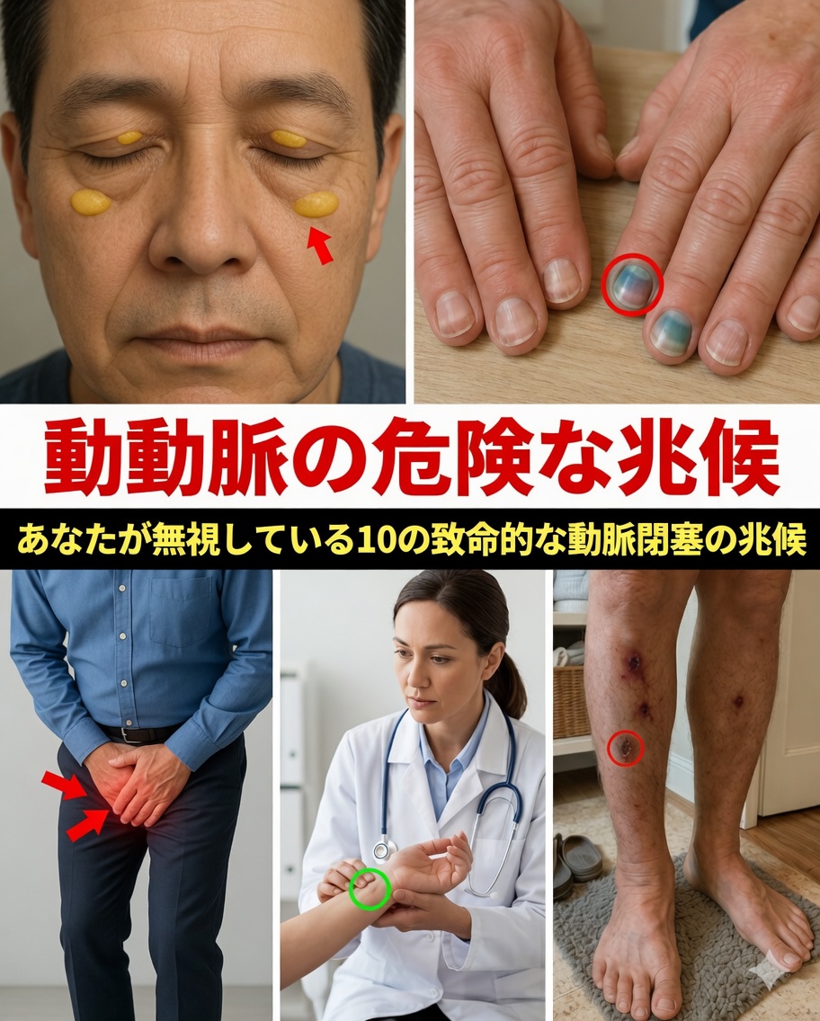 詰まった動脈の危険な兆候10選――あなたはおそらく見過ごしている。#10は早期に気づけば命を救うかもしれない