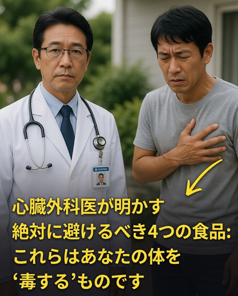 心臓外科医が避けるよう勧めるもの：多くの人が日常的に摂取している、心臓に影響を与え得る4つの項目