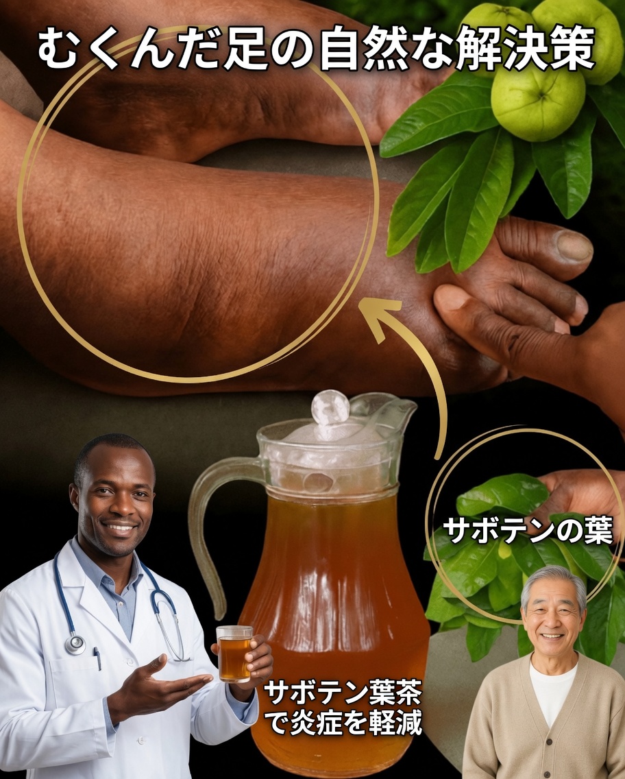 むくんだ脚を落ち着かせる自然の秘訣：見逃せないグアバの葉茶