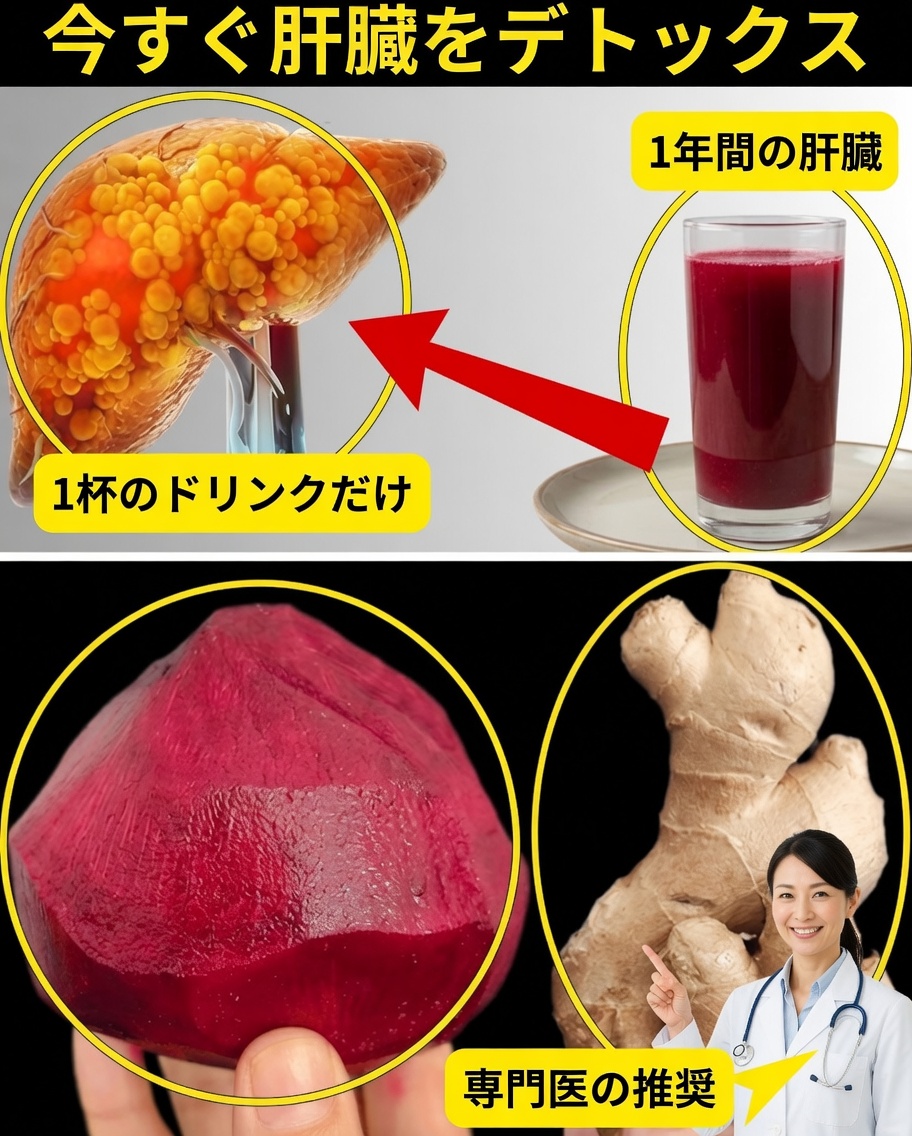 自然な肝臓＆血管クレンジング：体を変える4つの強力成分