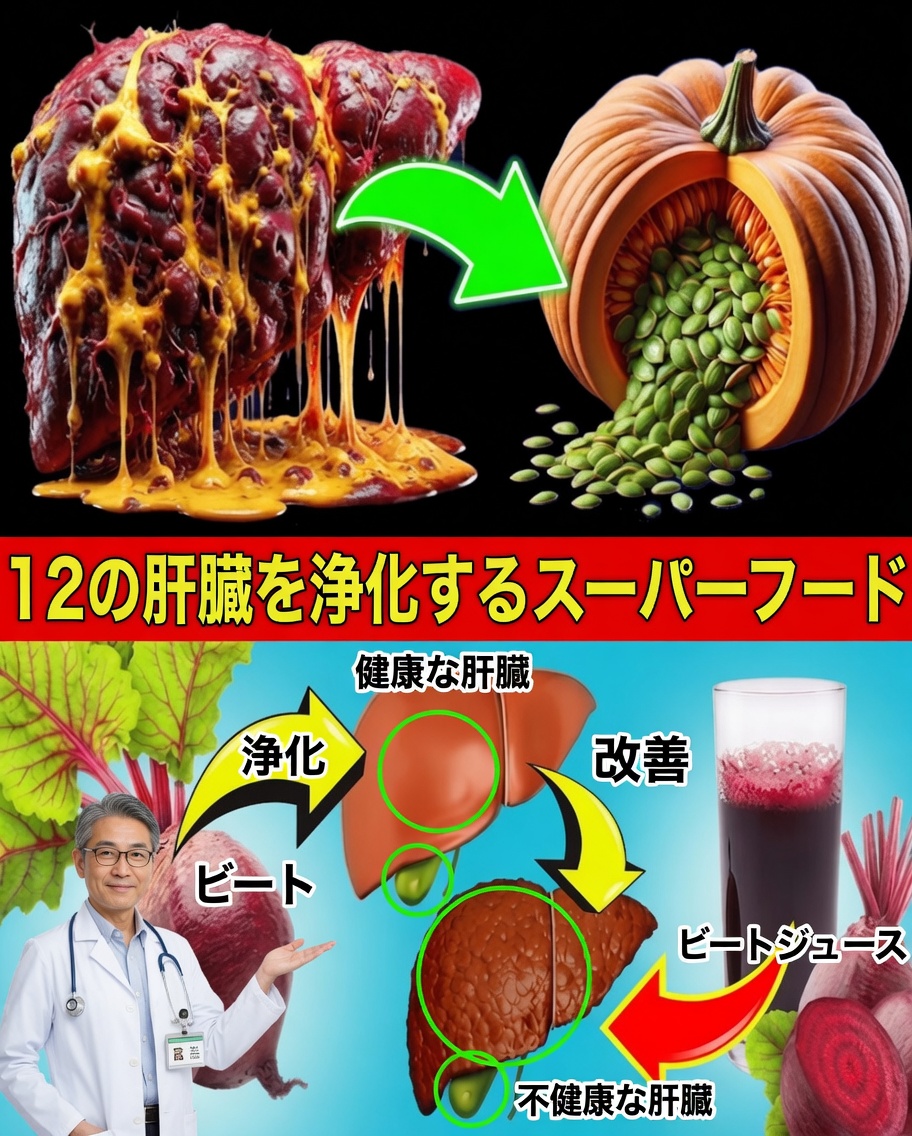 健康な肝臓の秘訣：自然なデトックスを促す強力なスーパーフード12選