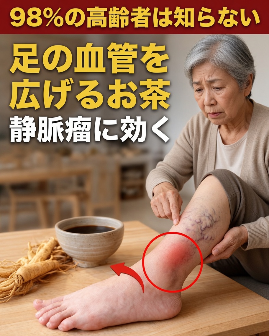 60歳以上？この3つのシンプルなお茶で脚を強くし、歩みに軽さを取り戻せるかもしれません