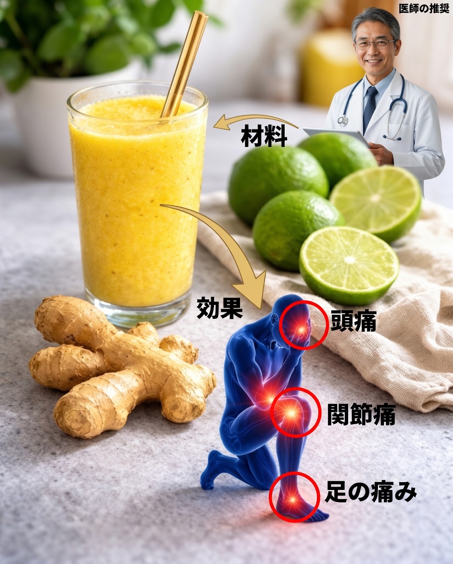 忘れられた朝の飲み物で動脈が再び息を吹き返す：ショウガとレモンで血行を改善