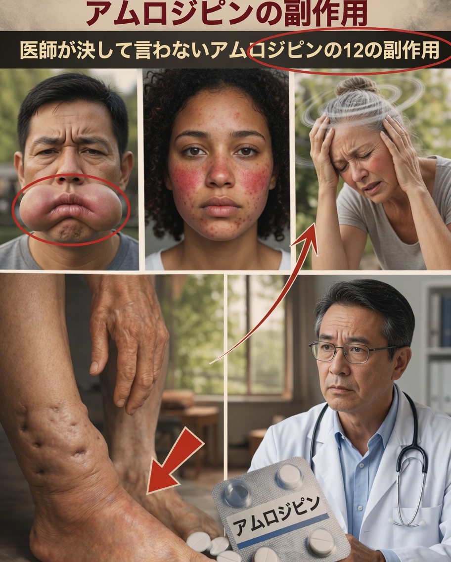 アムロジピンの副作用トップ12：医師が必ずしも強調しないポイント