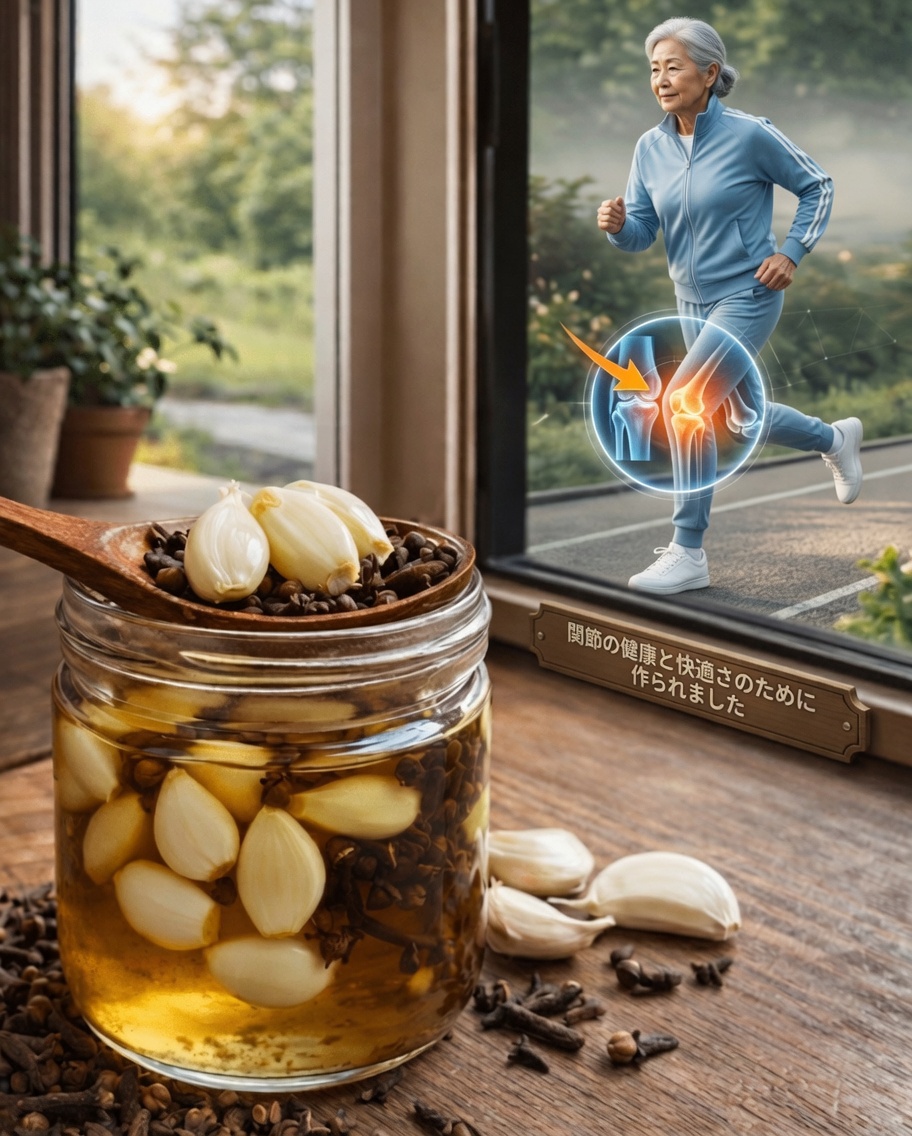 にんにくとクローブを使ったシンプルな自家製療法で、関節の快適さと脚の健康をサポートする方法を探る
