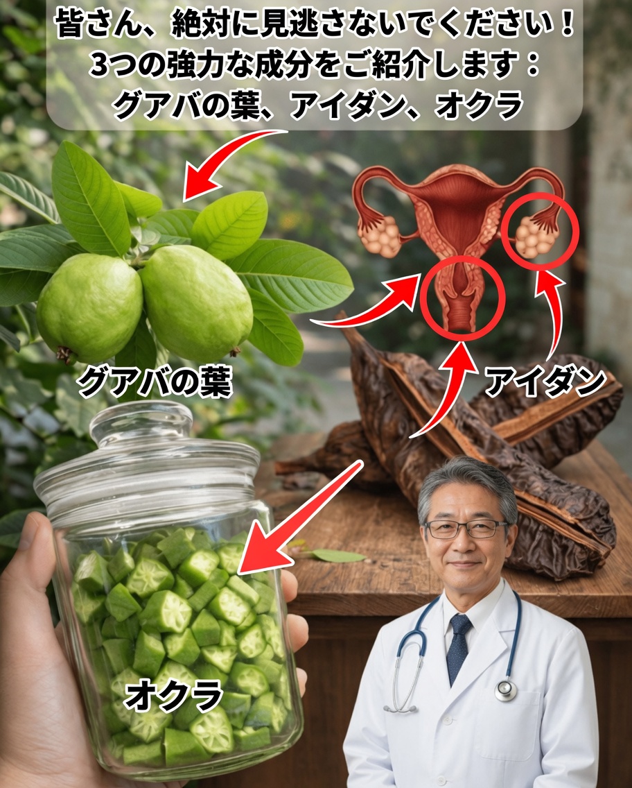 多くの女性が日々のウェルネスのために注目している自然の3つの成分を発見：グアバの葉、アイダンの実、オクラ