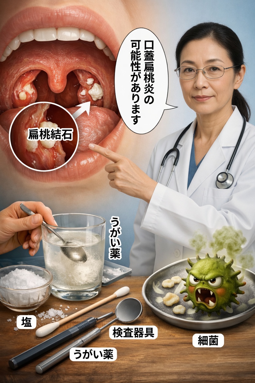 なぜ小さくて白く臭い石のようなものが口の中に繰り返し出てくるのか？