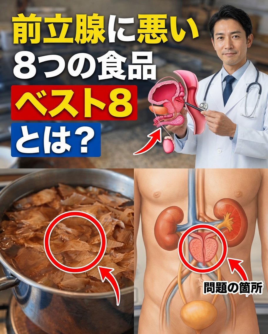 前立腺に最も悪い食品8選――今すぐ避けて症状を軽減