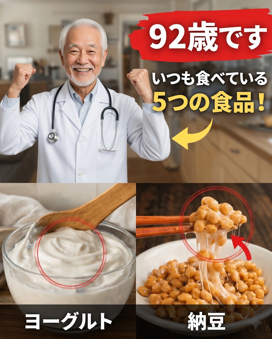 私はこの5つの食品を食べて老けません！92歳の日本人インストラクターが秘密を明かす