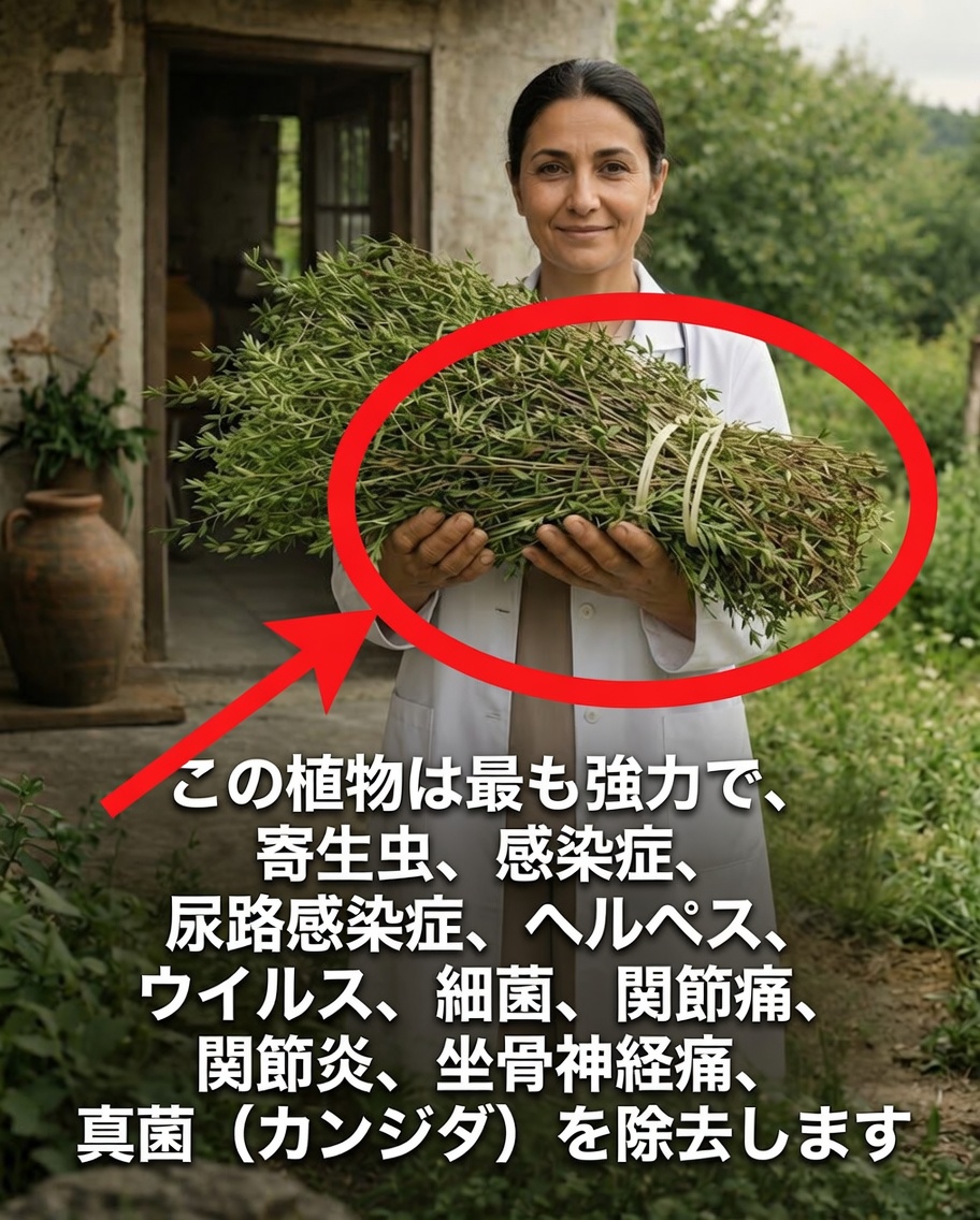 最も強力な植物：ワイルドタイム――寄生虫・感染症・関節痛に対する天然の味方