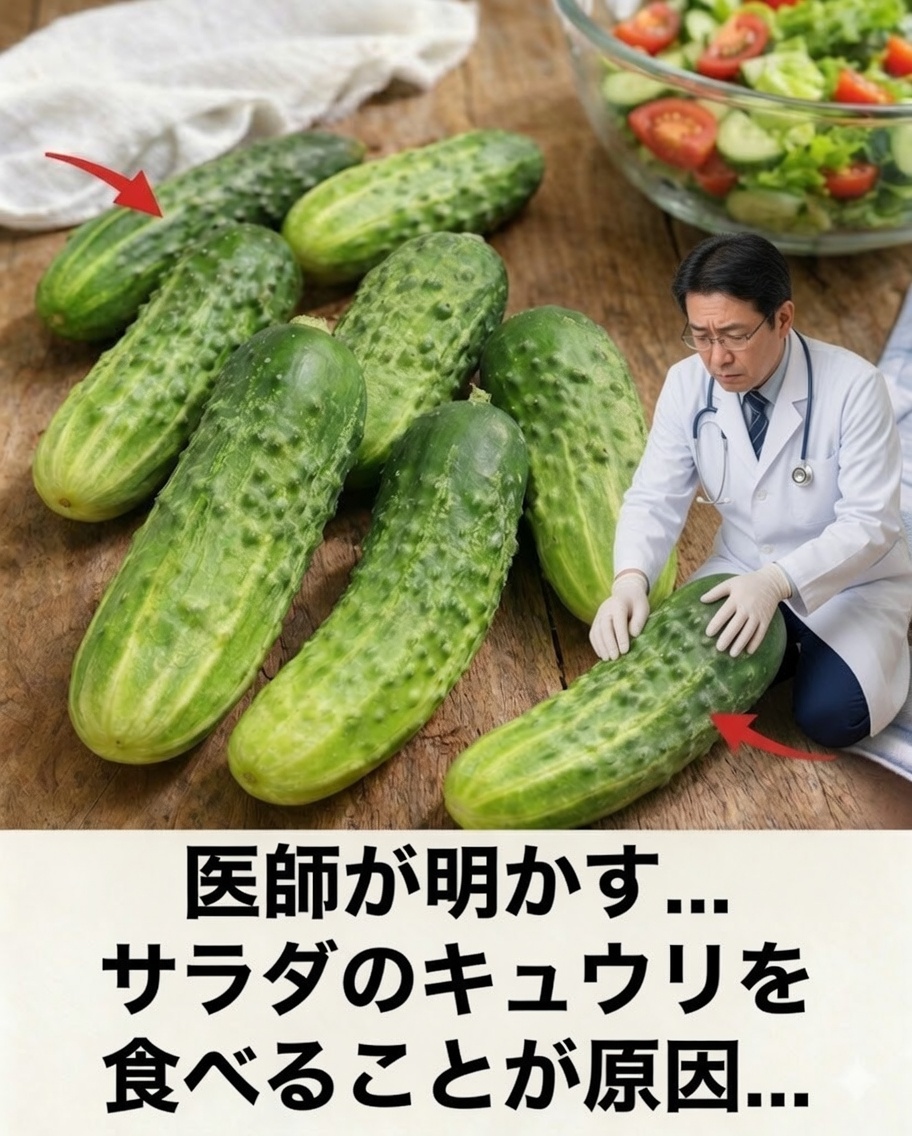 医師が明かす：サラダで毎日キュウリを食べると本当に起こること