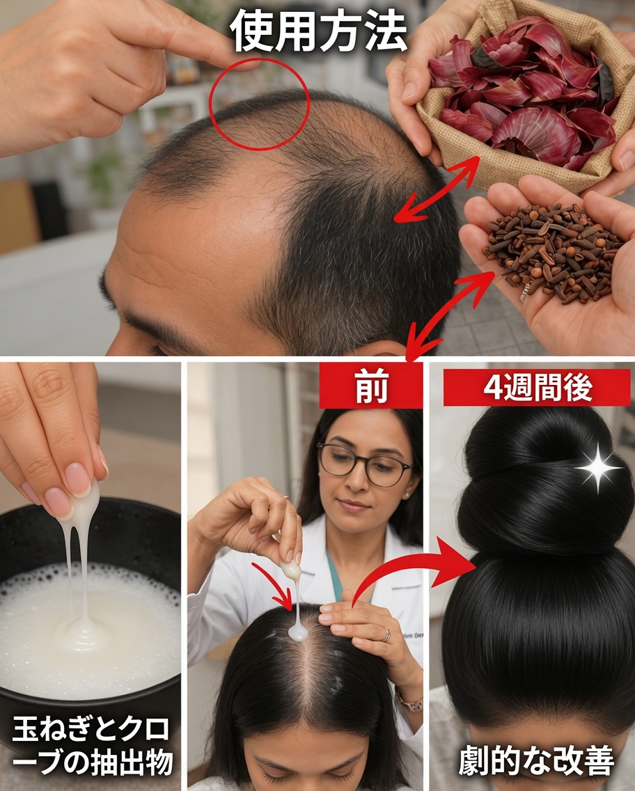 インドの伝統に基づくショウガとタマネギの天然ヘアオイル：髪を強化し、活力を取り戻すためのレシピ