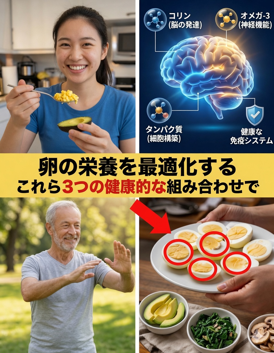 高齢者への警告：卵と絶対に一緒に食べてはいけない一般的な食品3選