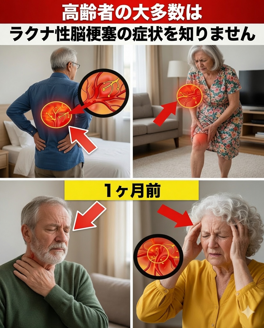60歳以上の人におけるラクナ梗塞の7つの警告サイン（#4に気づく人はほとんどいない）