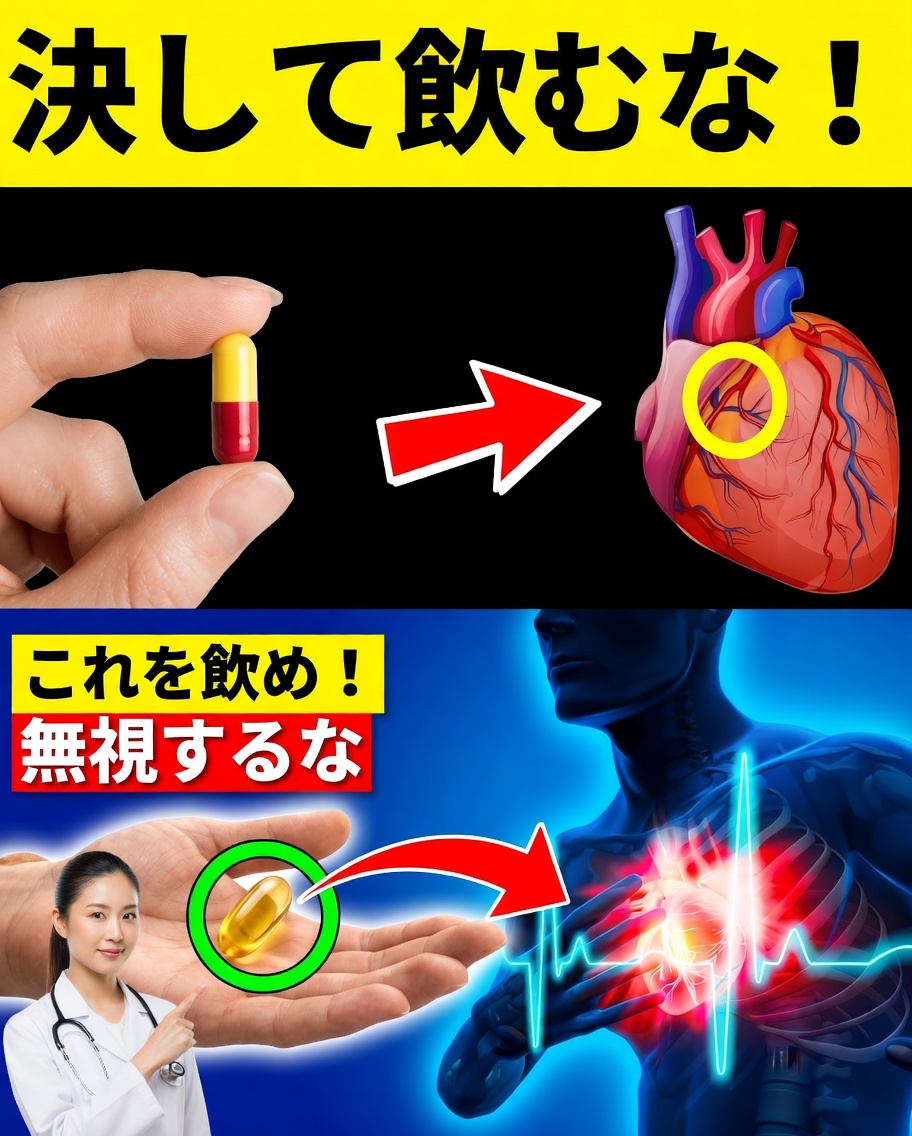 人気のこのサプリが心臓を傷つける可能性：避けるべき危険なサプリ9選