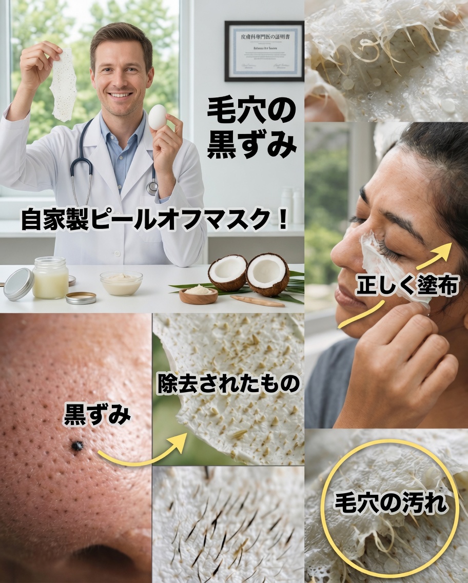 卵白を使った簡単な自家製の裏ワザで、自然に黒ずみ毛穴を抑える方法を発見しましょう