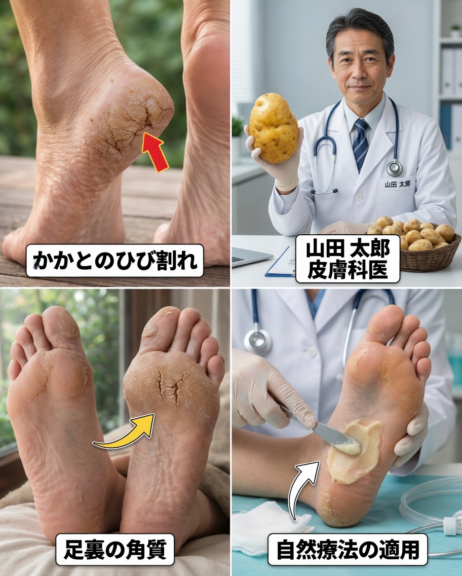 シンプルなジャガイモで乾燥してひび割れたかかとをなめらかにできる？試す価値のある驚きのキッチン裏ワザ