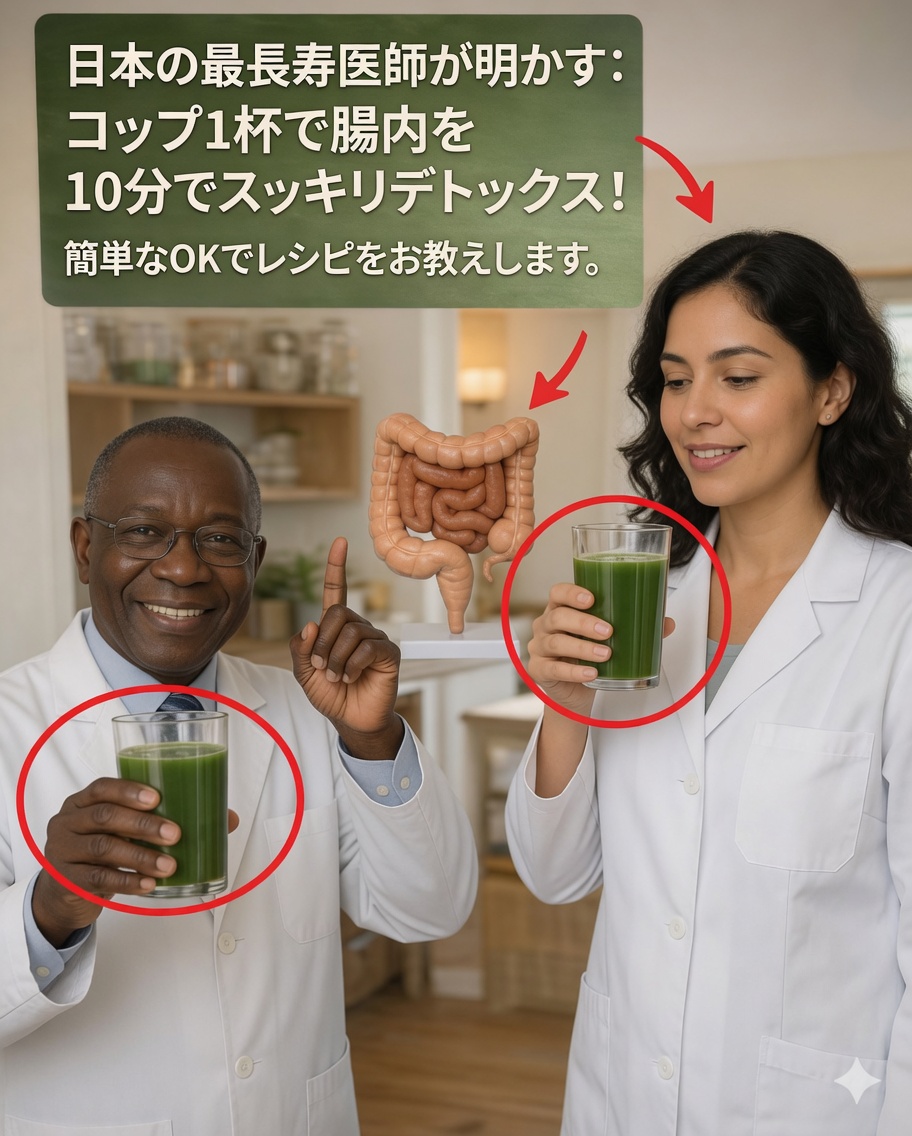毎日このコップ一杯を飲んで、大腸と前立腺の健康を自然にサポートしましょう