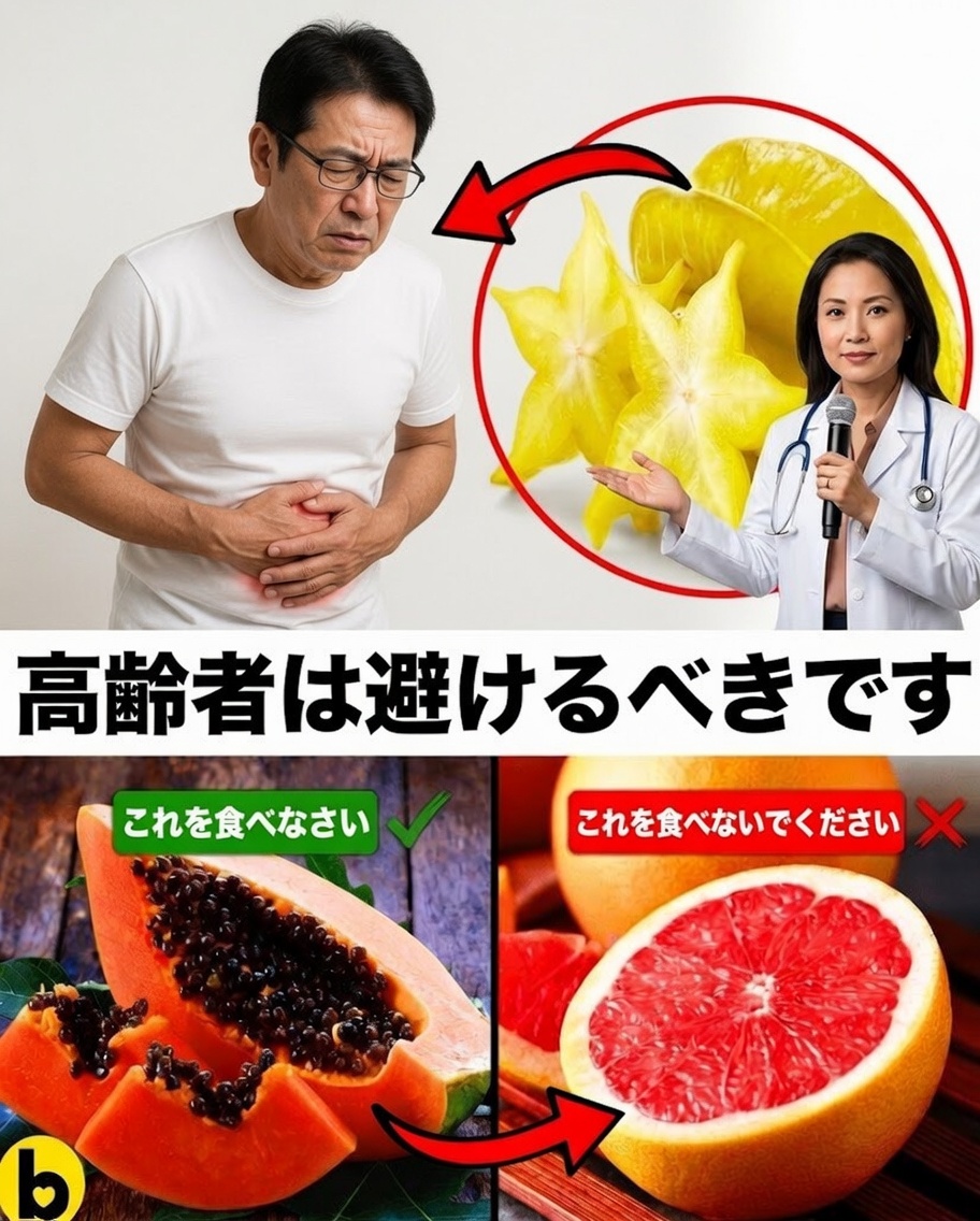 高齢者が安全と健康を維持するために避けるべき15の果物