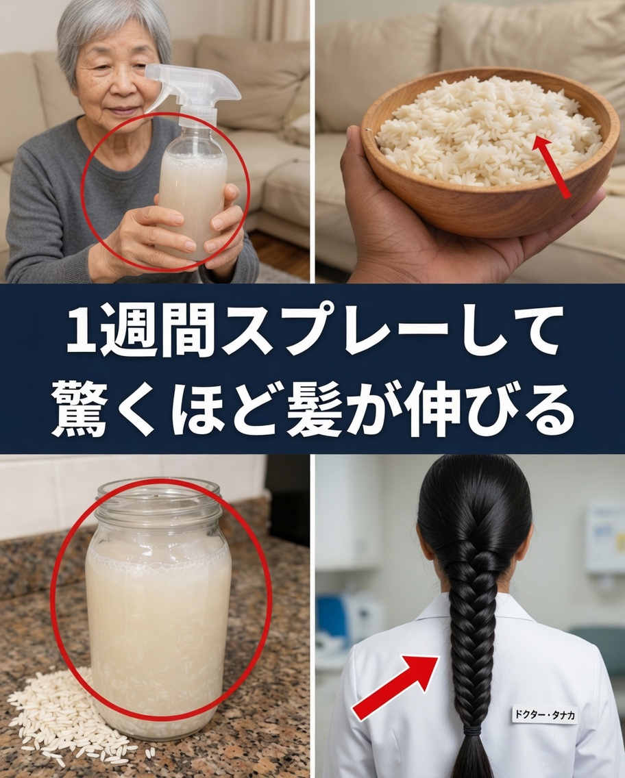 30日で髪を変える：米のとぎ汁の驚くべき力