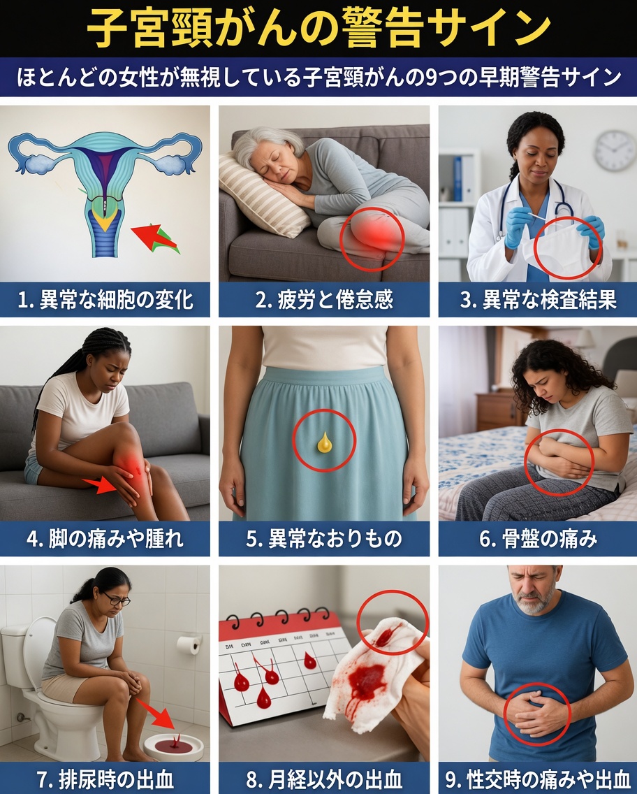 子宮頸がんの初期警告サイン9つを見逃していませんか？