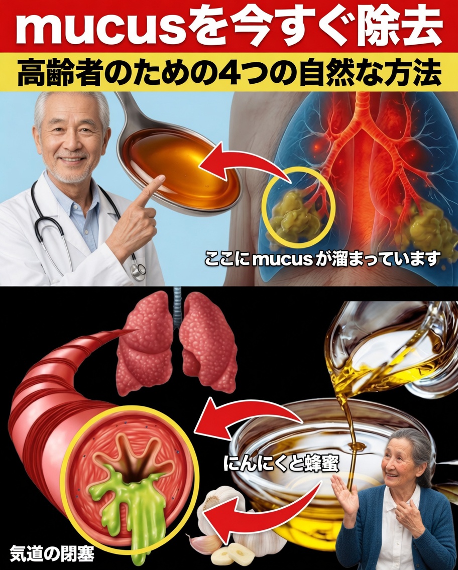 日本の92歳医師が警告：今すぐ粘液を排出しないと、60歳以降に肺の力を失う恐れ（本当に効く自然な方法）