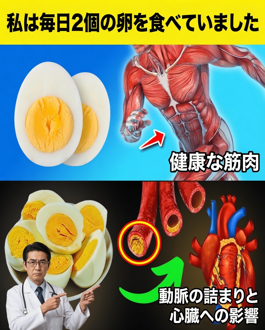 99%の人は知らない：1日たった2個の卵を食べるだけで、体内で取り返しのつかないプロセスが始まる可能性がある！