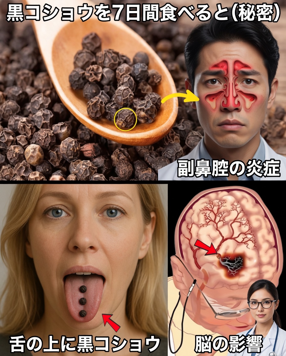 黒コショウを7日間毎日食べると何が起こるのか？