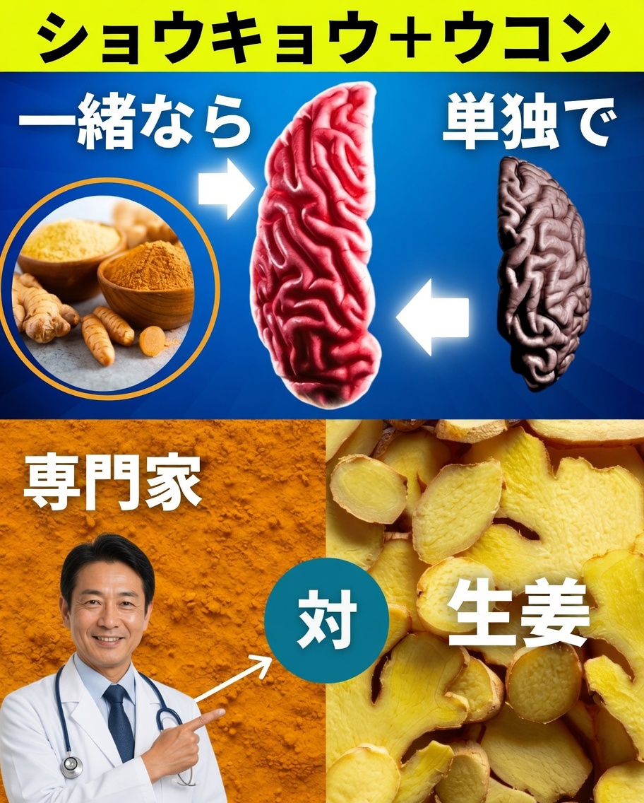 ウコン＋ショウガが別々に使うより一緒に使うほうが効果的な10の理由