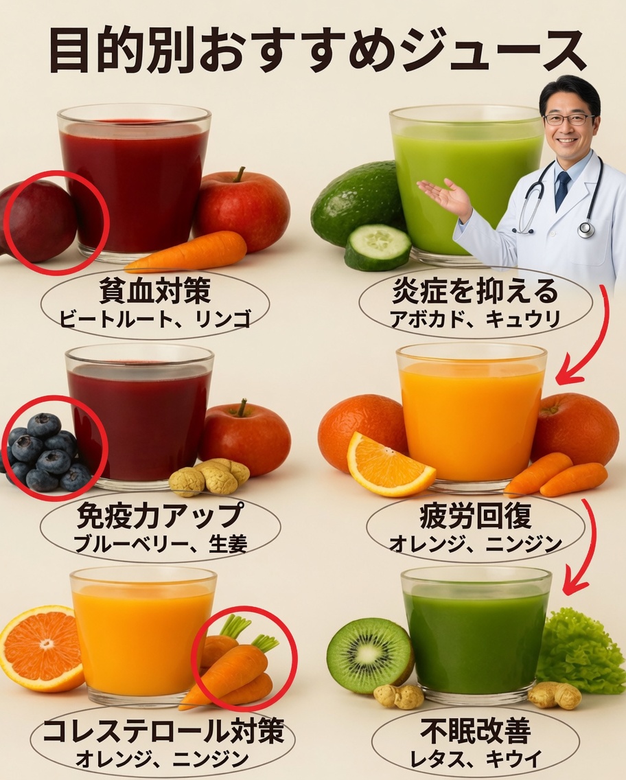 日々の健康を支える癒しのジュース