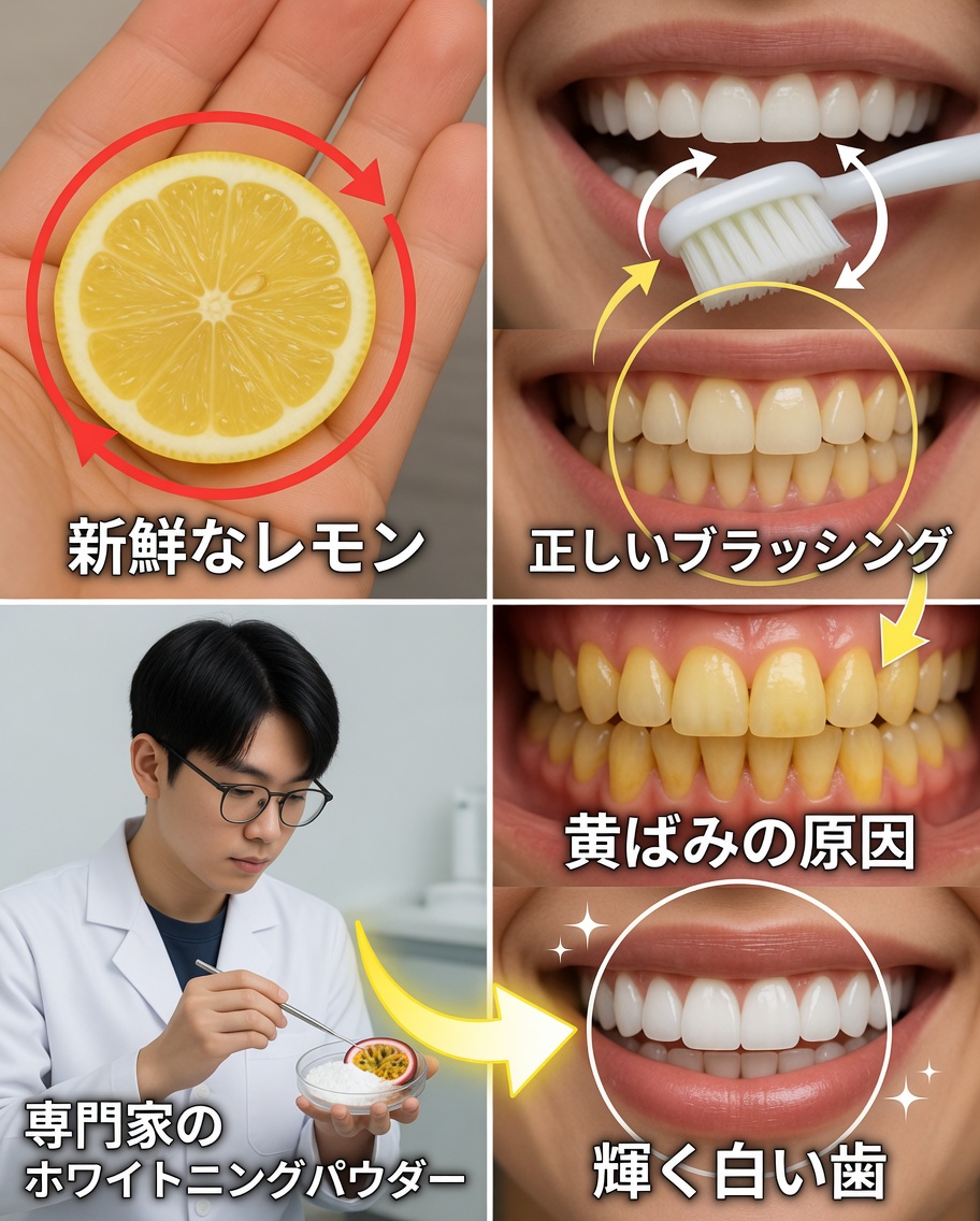 レモンと重曹で、より白い笑顔を手に入れよう