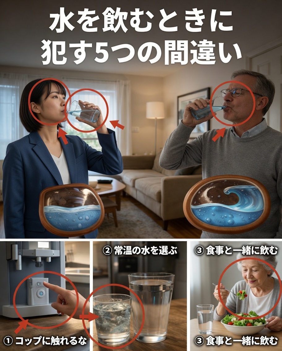注意！水を飲むときに避けるべき重大な間違い｜95％の人は気づいていない