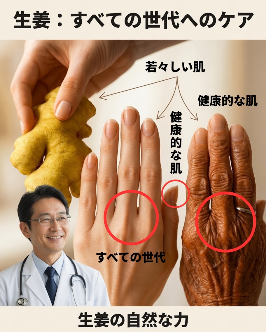 あなたの物語を語る手に、やさしい生姜のタッチ