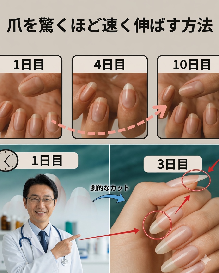 たった2日で爪を伸ばす方法