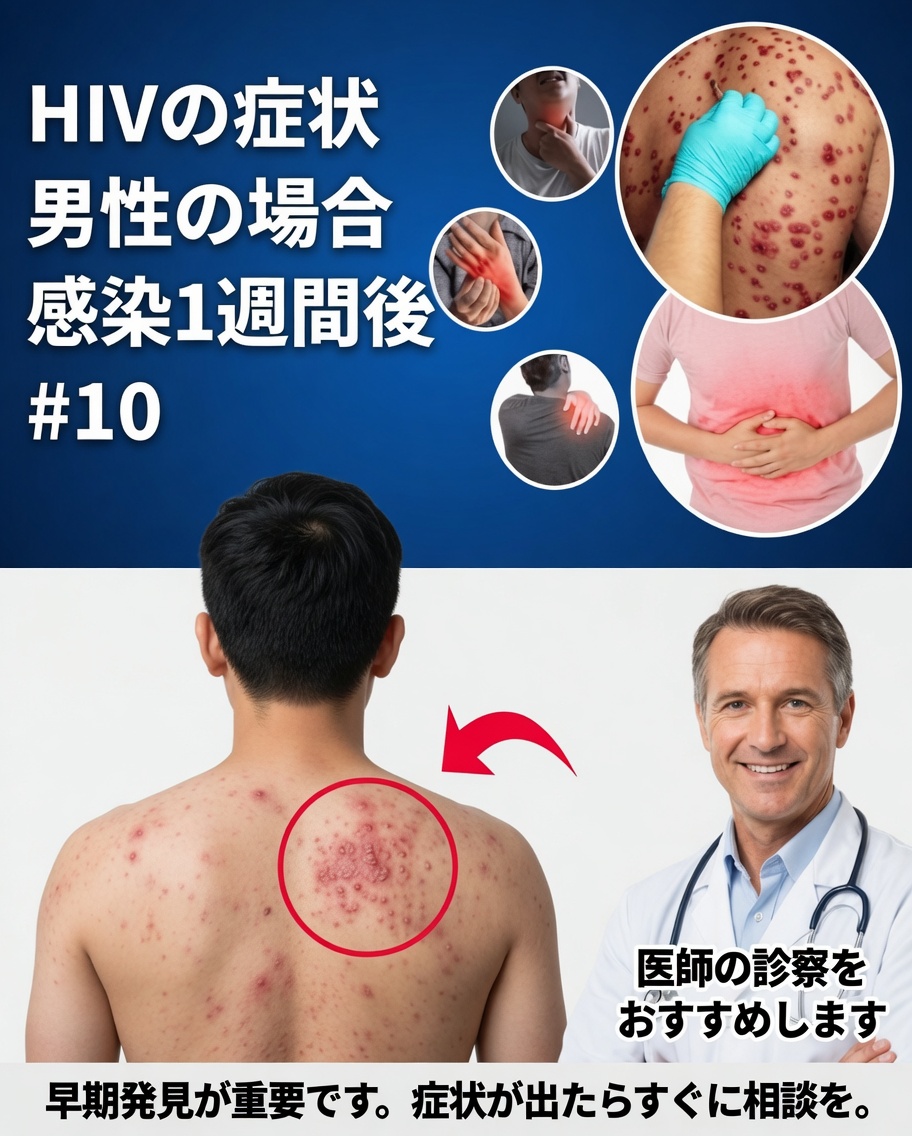 曝露から1週間後の男性のHIVの兆候：決して見逃してはいけない初期症状