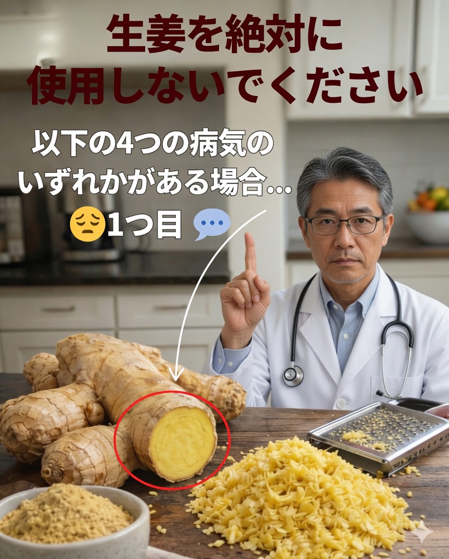 ショウガ：多くの人にとって強力な根菜だが、これら4つの一般的な症状がある場合は避けよう