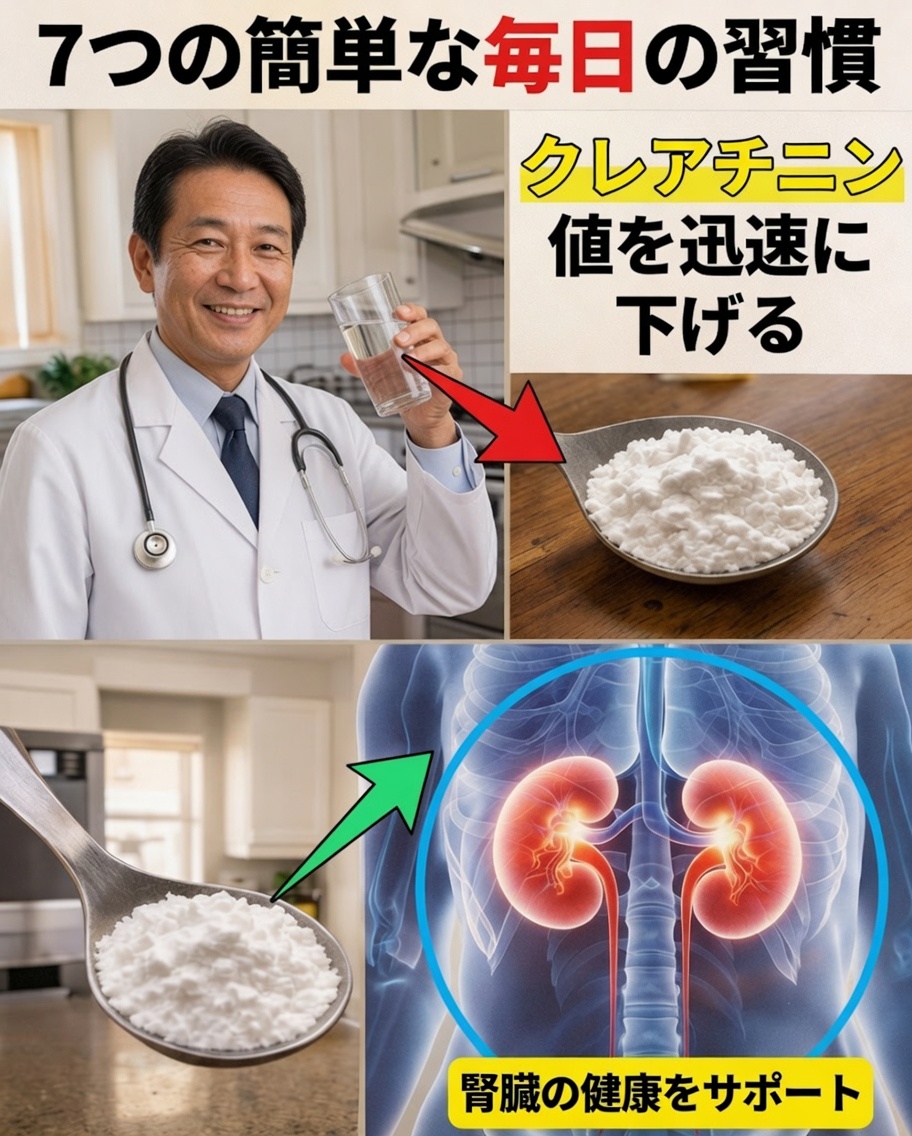 クレアチニンを素早く減らし、透析を避けるためのシンプルな毎日の習慣7選