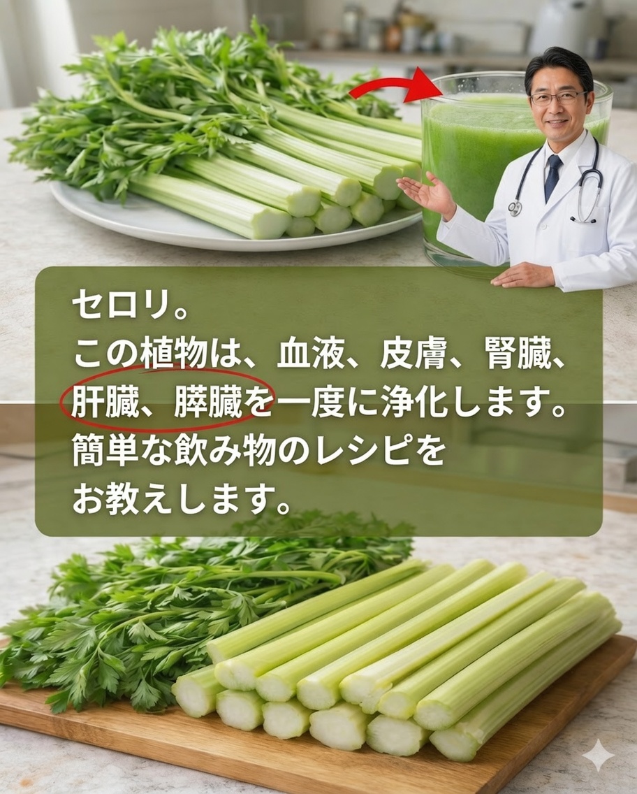 重だるくむくんだ状態で目覚めるのにうんざり？このシンプルなセロリ・パセリ・レモンジュースで朝が変わるかも
