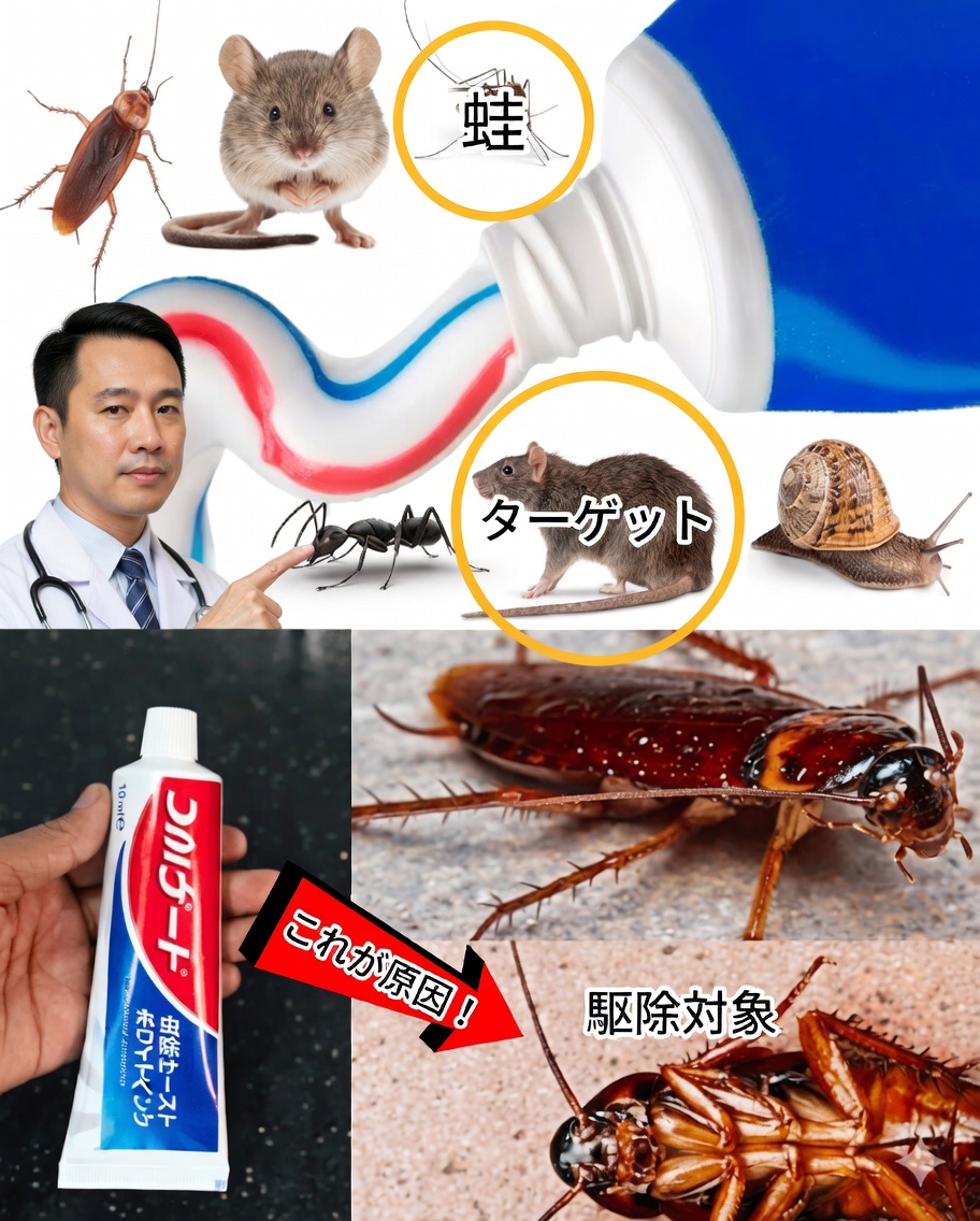 歯磨き粉：ゴキブリとアリに対する意外な味方