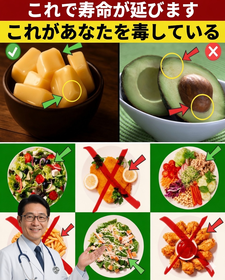 65歳以上？絶対に摂ってはいけない危険な脂肪5つと、食事に必ず取り入れるべき脂肪5つ！