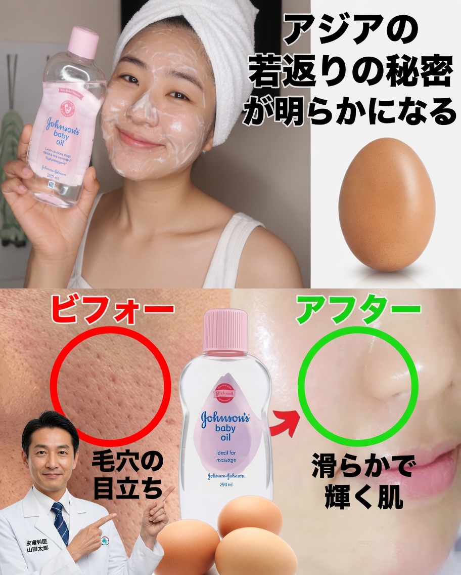ベビーオイルで自然に垢抜ける方法：本当に効果がある簡単ビューティー術