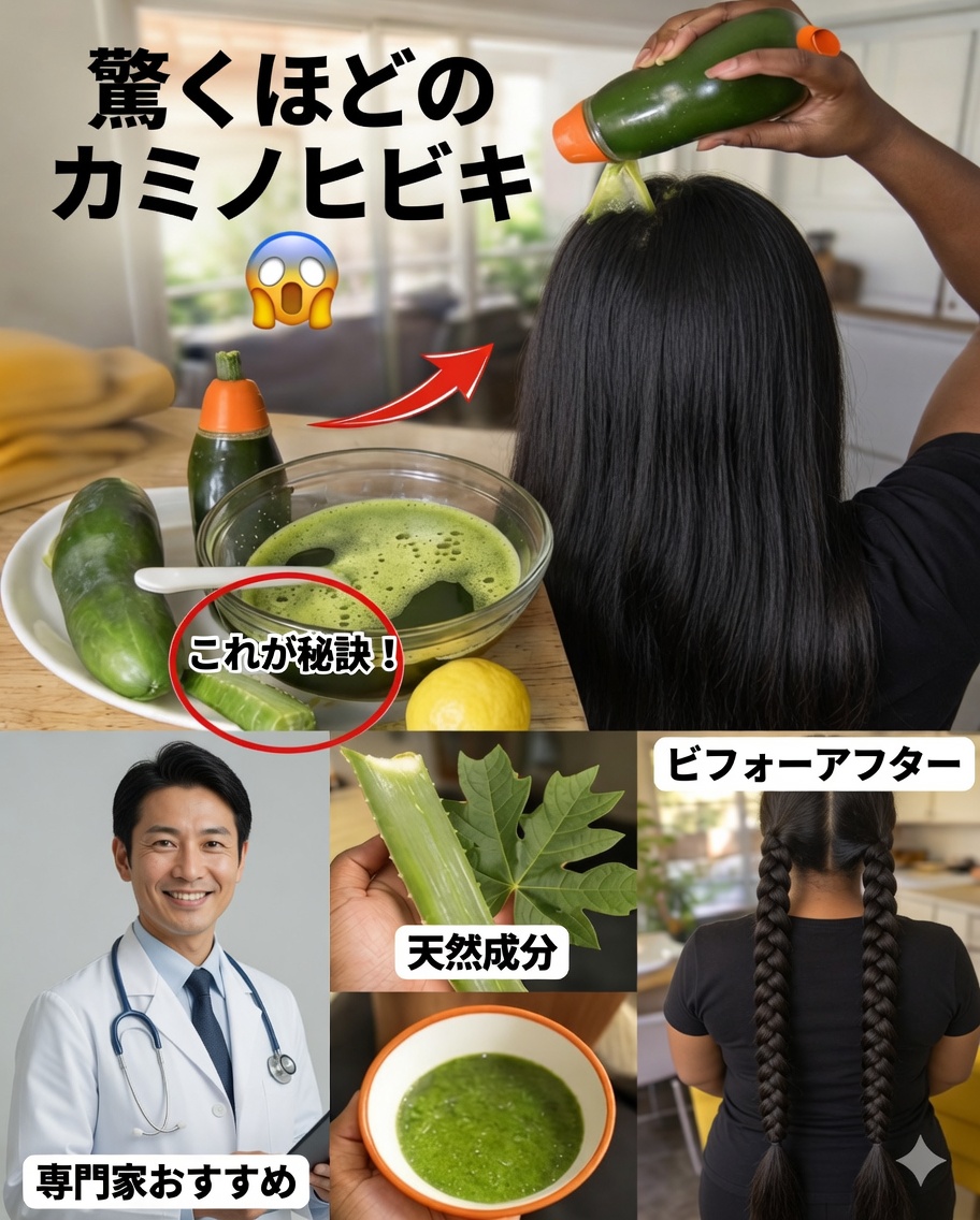 夜にパパイヤの葉を潰す：髪を強くし、髪のツヤをより鮮やかにする可能性のある自然の儀式