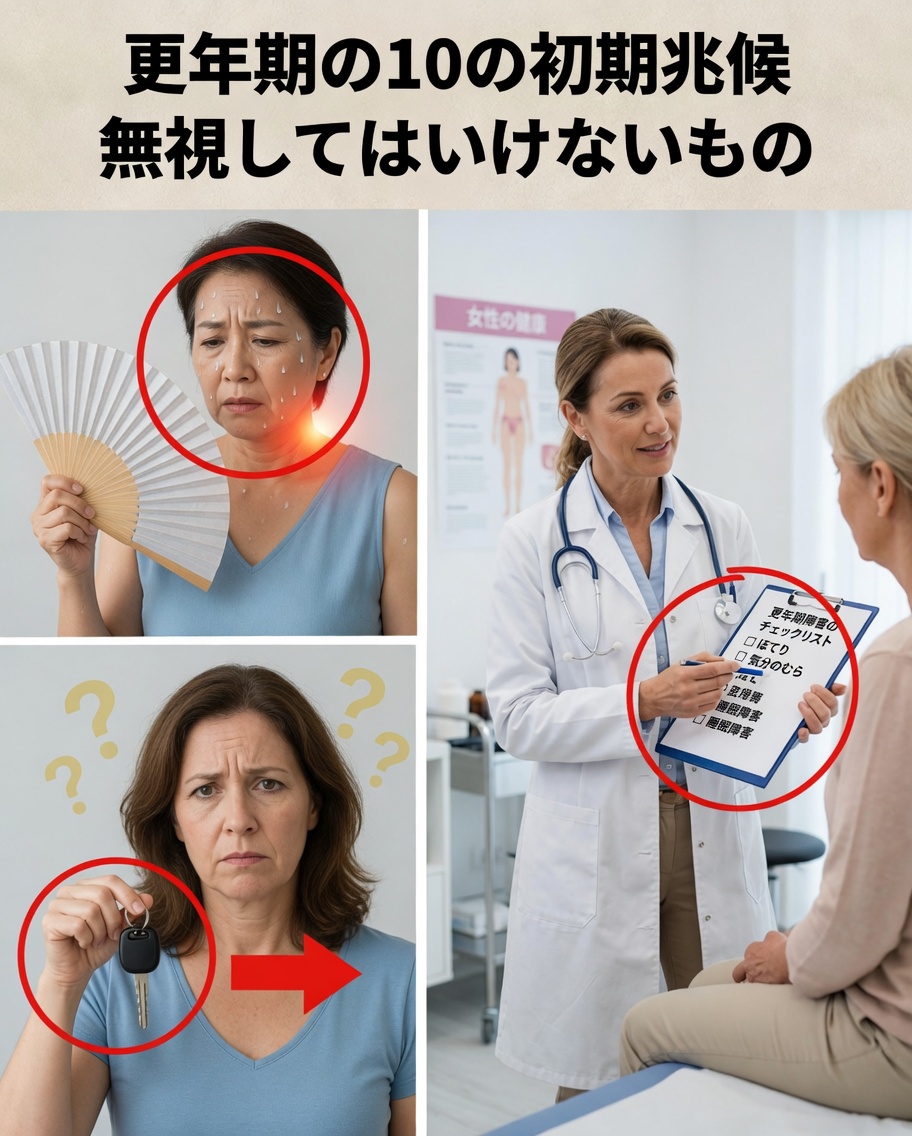 早期閉経の初期警告サイン10選：見逃してはいけない兆候