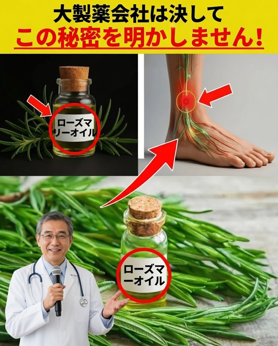 高齢者：ローズマリーオイルをこの方法で使って、驚くべき12の効果を発見しよう