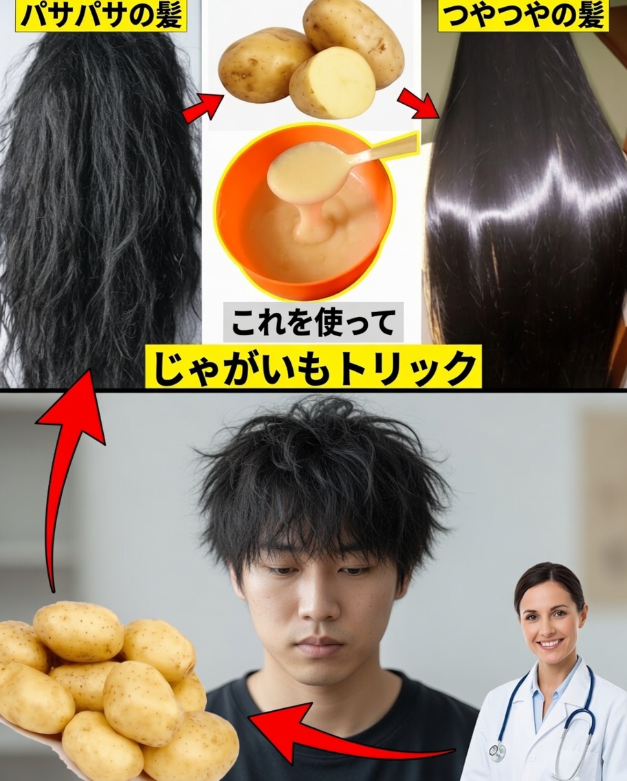 じゃがいもジュースで自然に髪の成長を促進する和風ヘアトリートメント