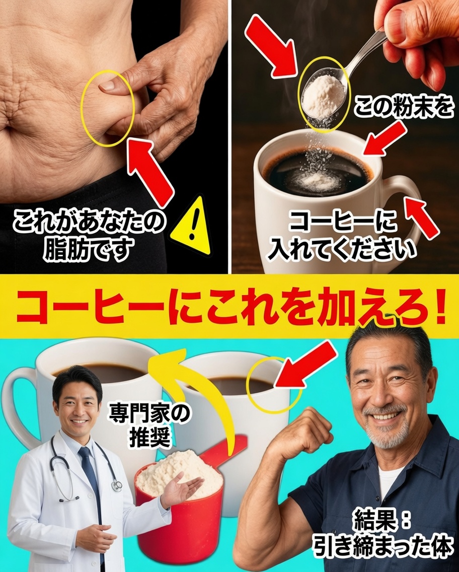 65歳以上？筋肉減少を自然に遅らせるためにコーヒーにこれを加えよう