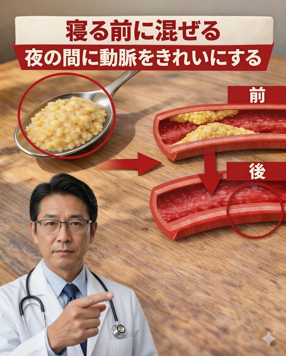 寝る前にキッチンの3つの食材を混ぜてみてください――朝には動脈が感謝するかもしれません