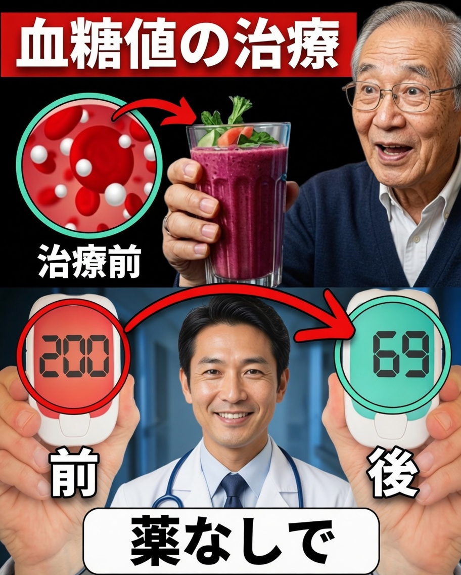血糖値を下げてA1Cを自然に改善するために、1日たったコップ1杯