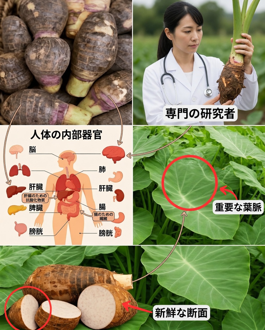 タロイモの根：大地の下に隠された力