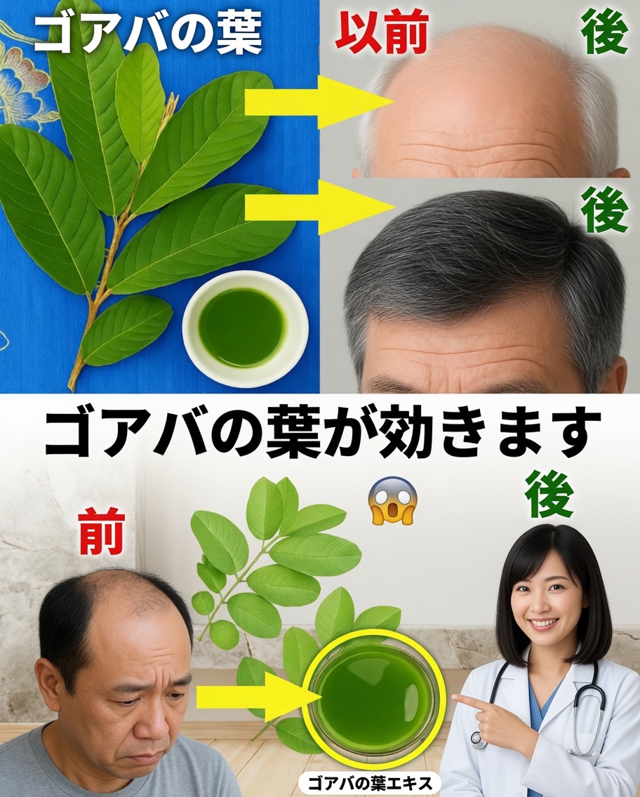 根元から毛先まで：グアバの葉で髪をよみがえらせる